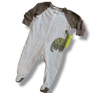 Gerber Dino Stripe Organic Cotton Sleeper